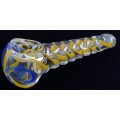 GLASS PIPE ASSORTED COLOR TWISTED PEANUT HP02 1CT